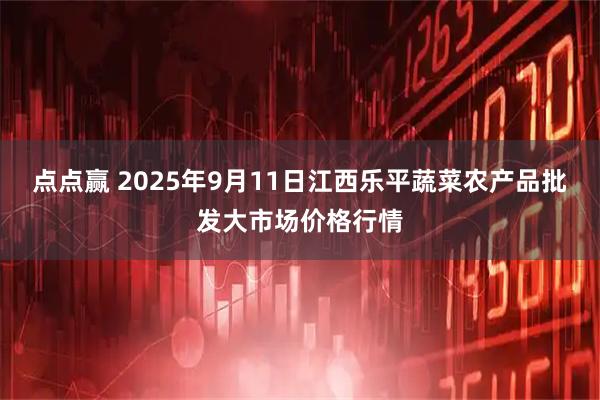 点点赢 2025年9月11日江西乐平蔬菜农产品批发大市场价格行情