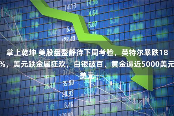 掌上乾坤 美股盘整静待下周考验，英特尔暴跌18%，美元跌金属狂欢，白银破百、黄金逼近5000美元